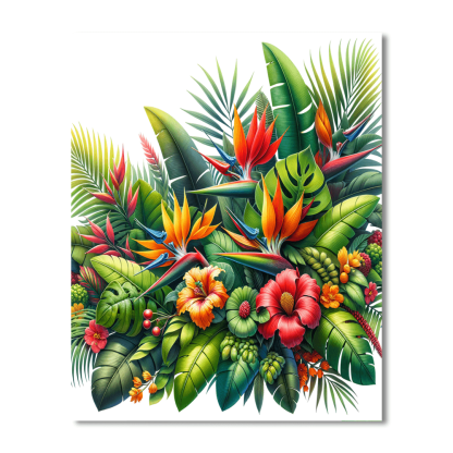Lush Tropical Escape Paint By Number