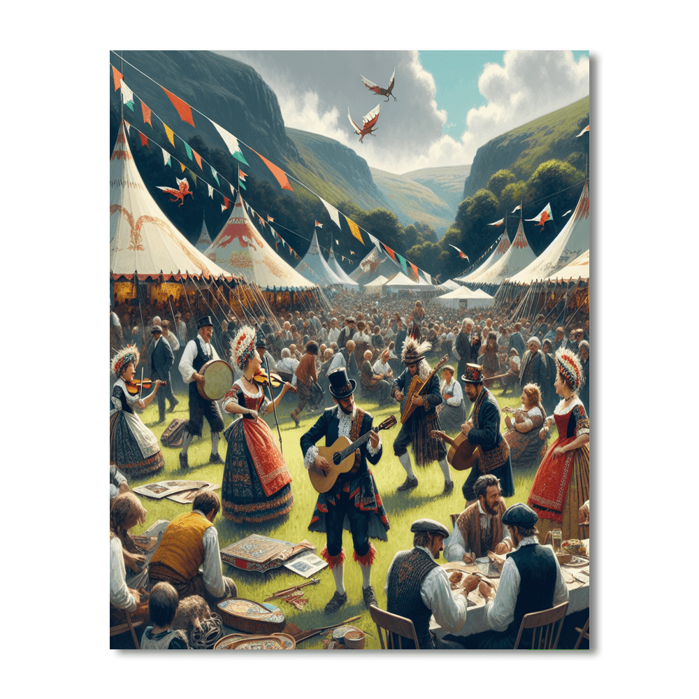 National Eisteddfod Of Wales - Uk Paint By Numbers Kits
