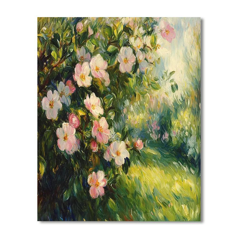 Renoir Inspired Springtime Orchard  DIY Paint By Numbers