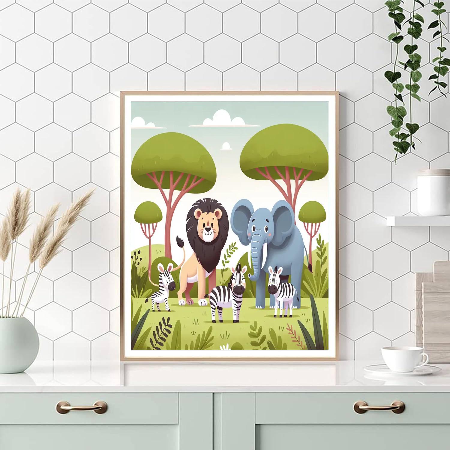 Safari Jungle Safari Paint By Numbers