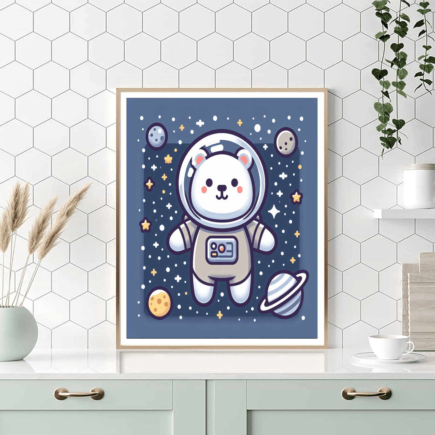 Astronaut Bear Journey Paint By Numbers Kits
