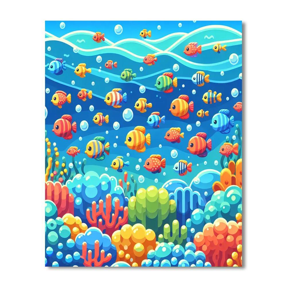 Vibrant Ocean Adventures Paint By Number