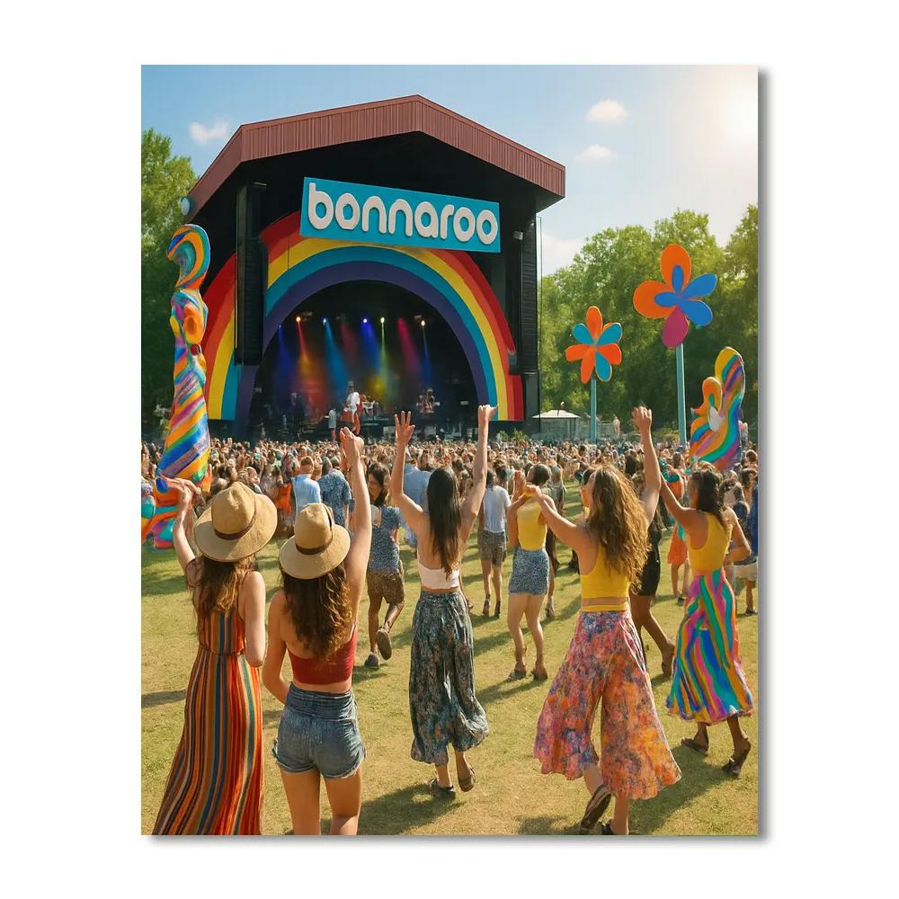 Bonnaroo Music & Arts Festival - Usa Painting By Numbers Kit
