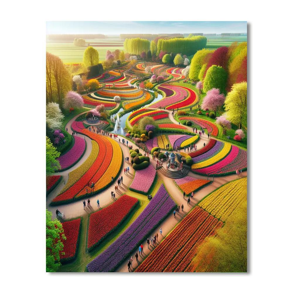 Keukenhof Flower Festival - Lisse Paint By Numbers Art