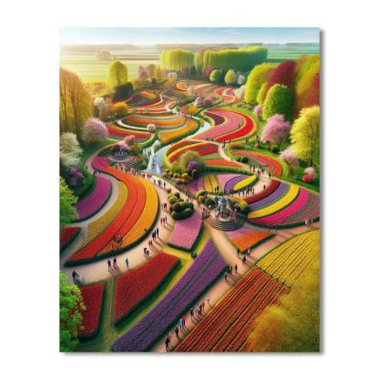 Keukenhof Flower Festival - Lisse Paint By Numbers Art