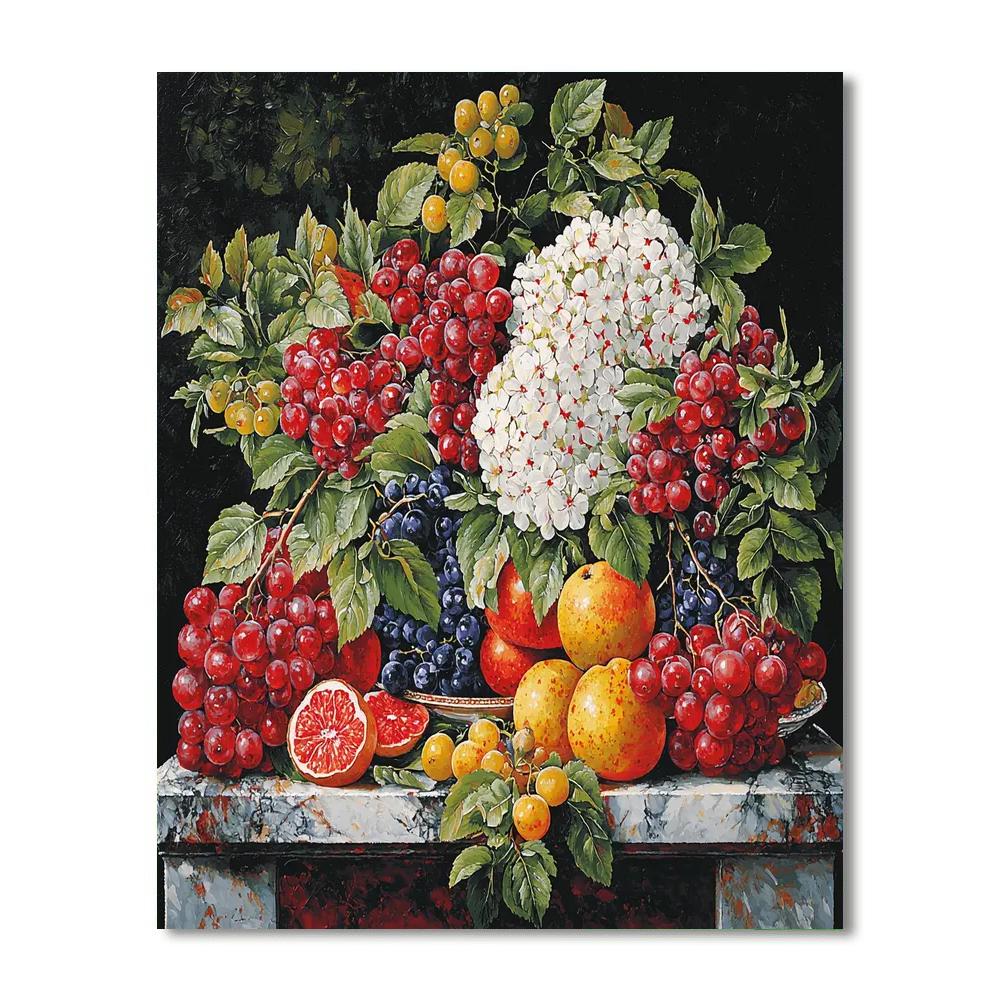 Zurbarán Inspired Timeless Still Life  Number Painting