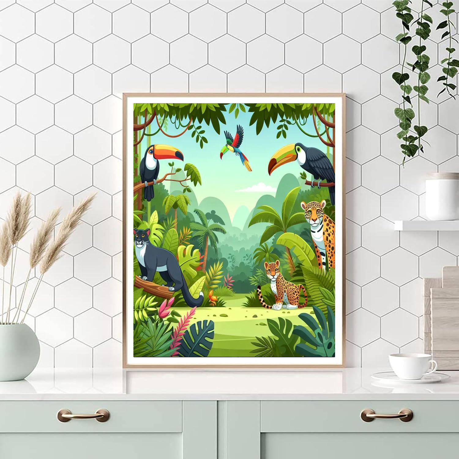 Rainforest Magic Painting By Numbers Kit