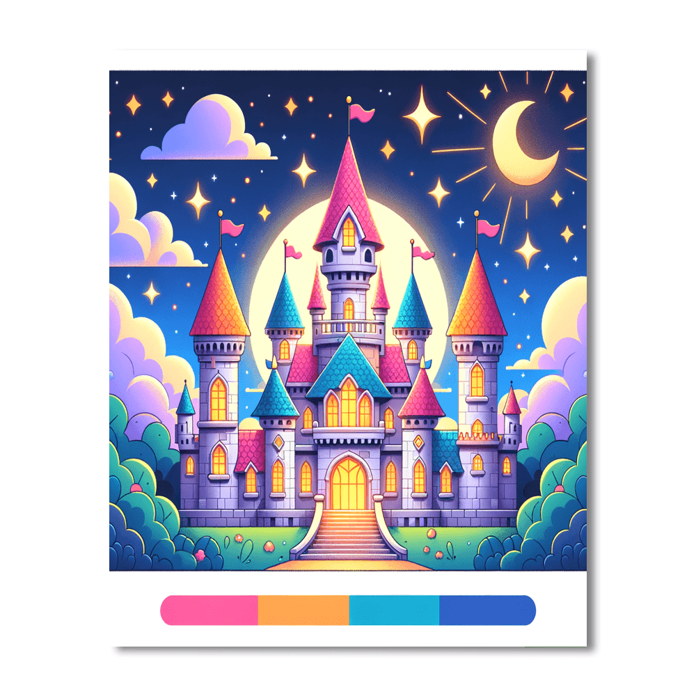 Sweet Dreams Castle Paint By Color