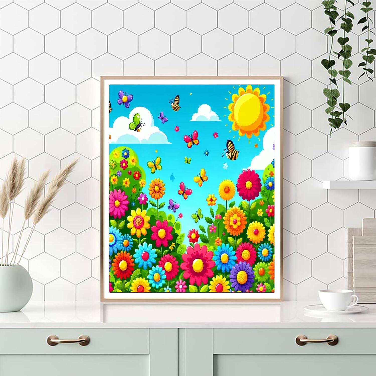 Bright Blooms Paint By Numbers Kits