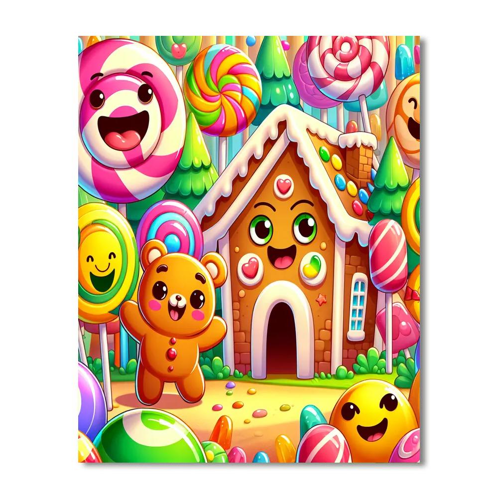 Magical Candy Kingdom Painting Number Kit