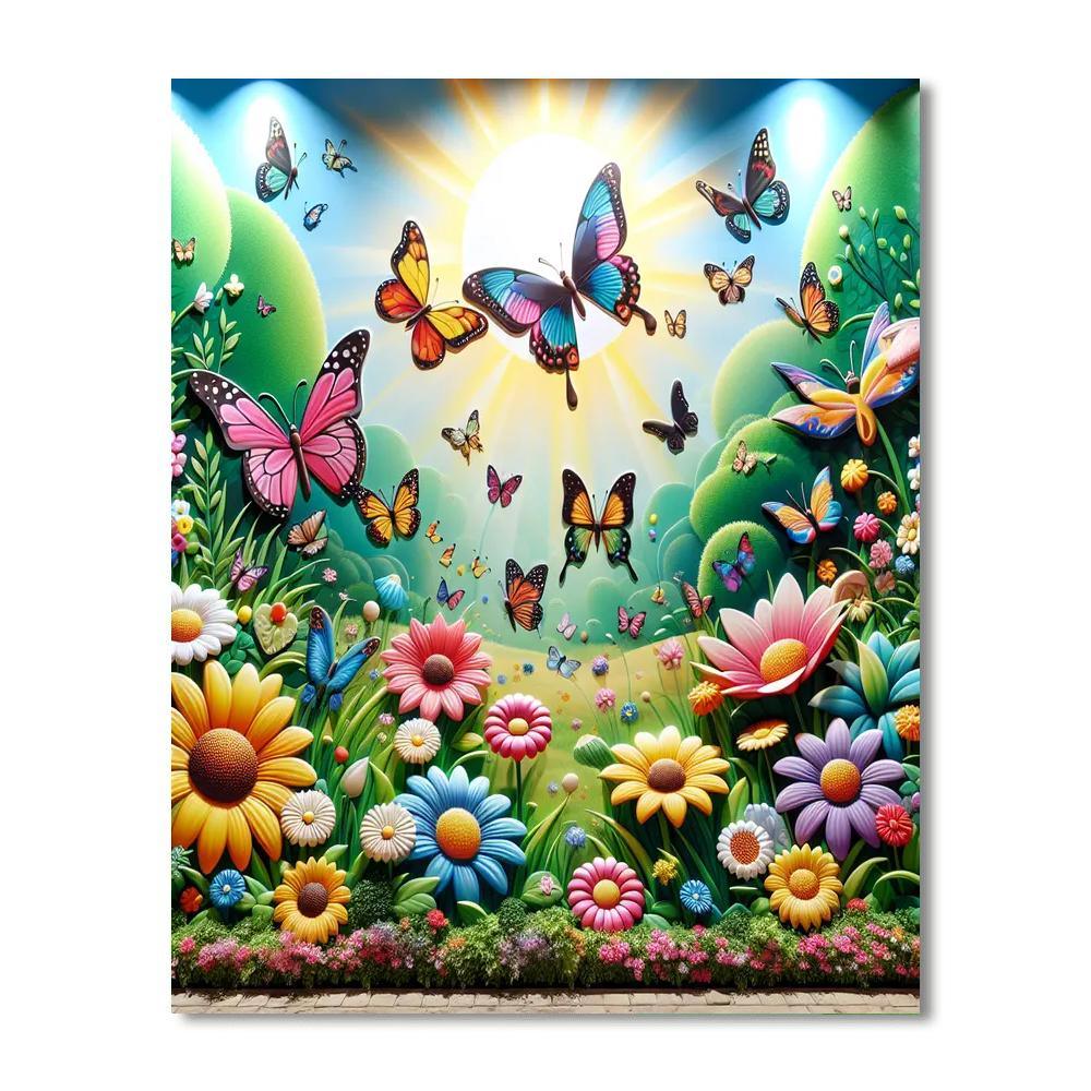 Radiant Butterfly Dreams Paint By Numbers Kits