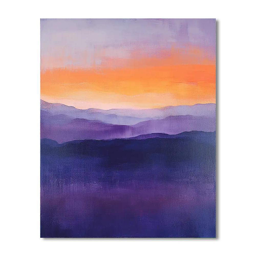 Paul Cézanne Inspired Nightfall Splendor  Paint By Numbers Kits