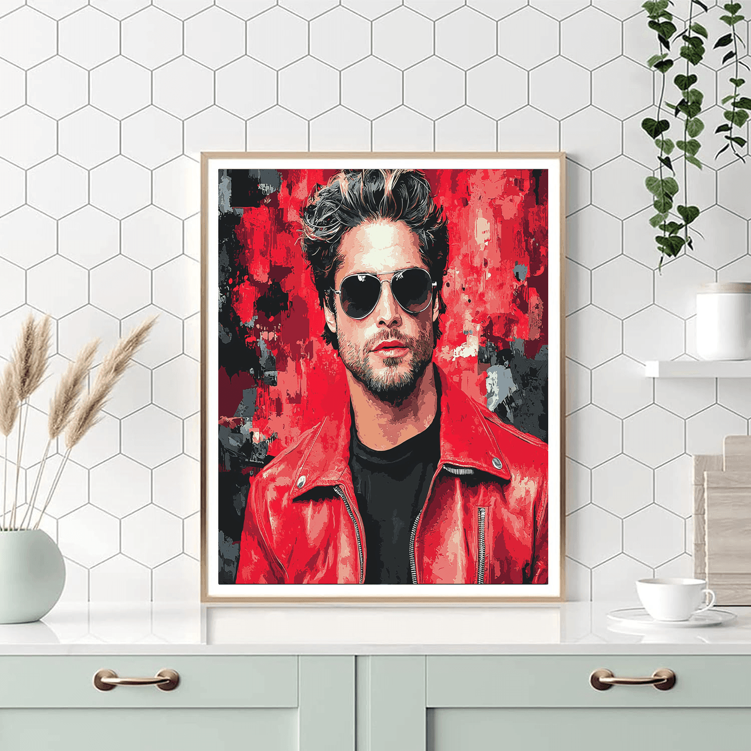 Brad Pitt: From The Fight Club To Stardom Paint By Numbers