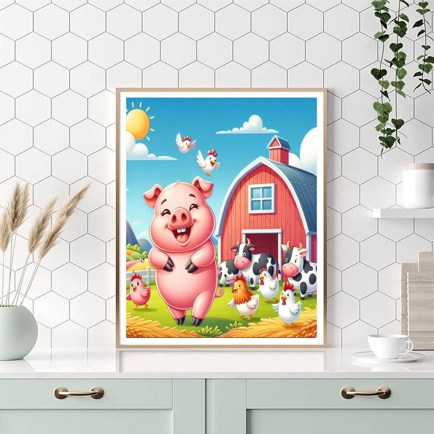 Artful Farm Fun Number Painting