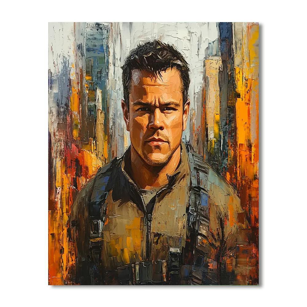 Matt Damon: The Intrepid Explorer Of Human Stories Number Painting