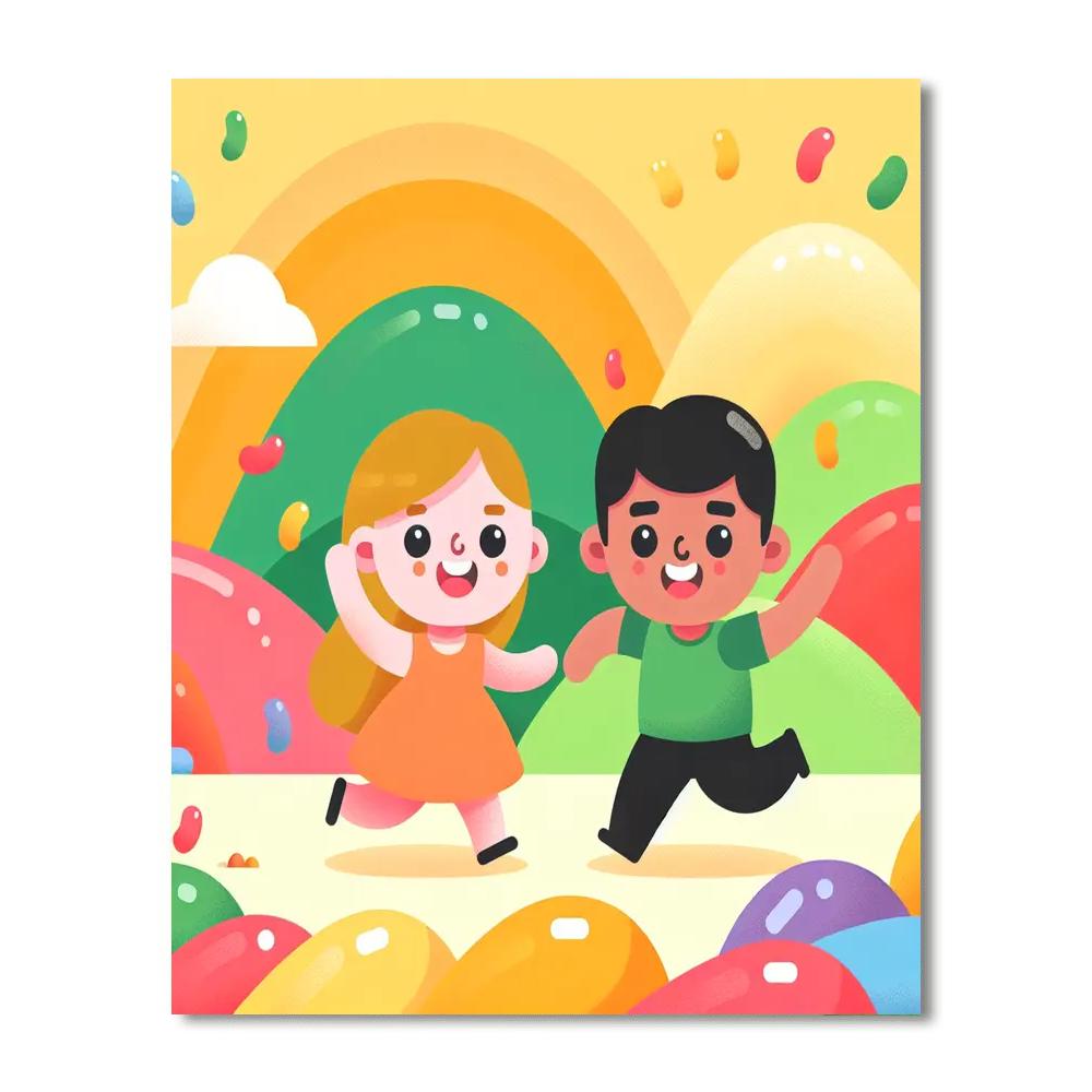 Joyful Jellybean Journey Numbered Painting Kits