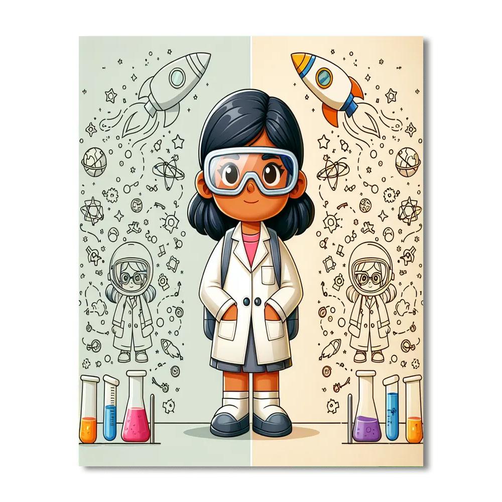 Rocket Scientist's Dream Painting By Numbers Kit
