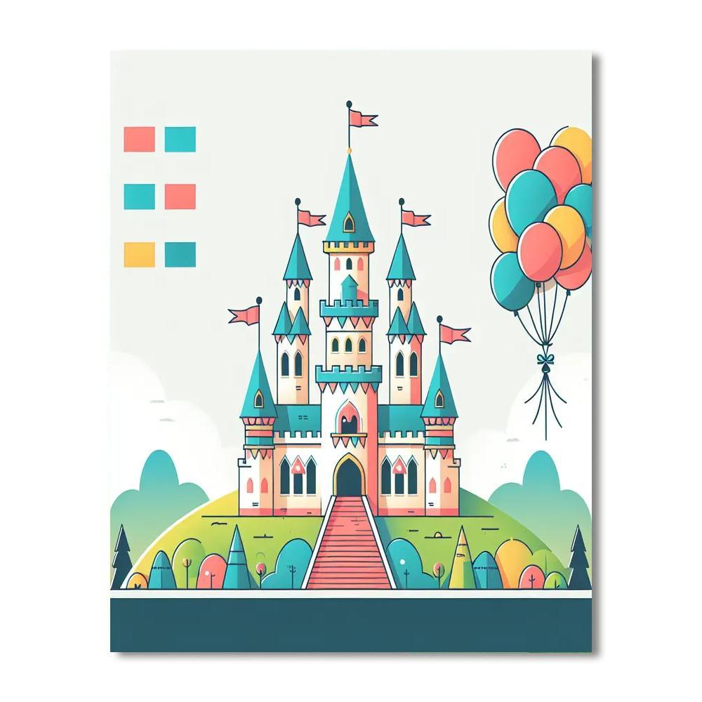 Enchanted Castle Celebration Numbered Painting Kits