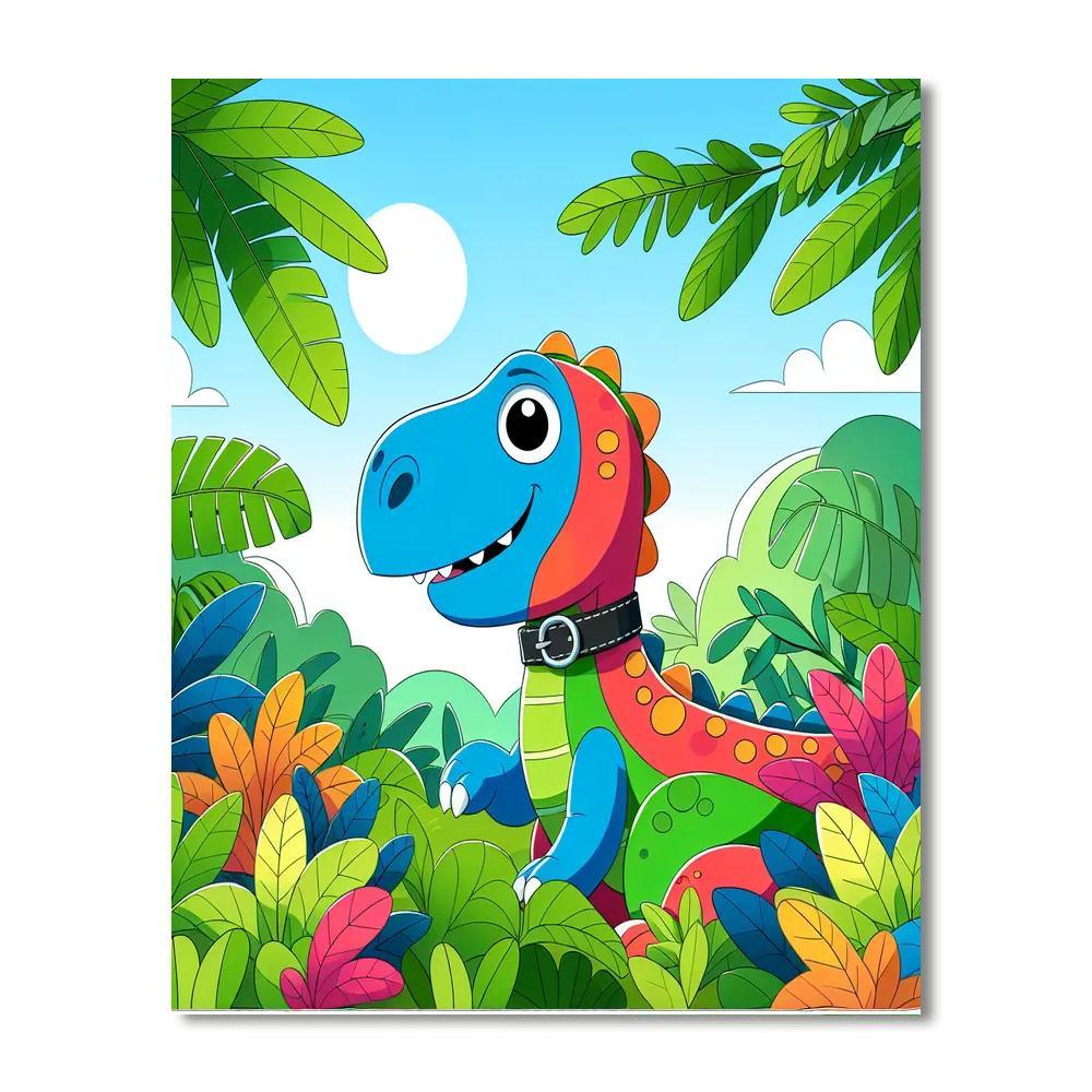 Pet Dinosaur Paint By Numbers Art