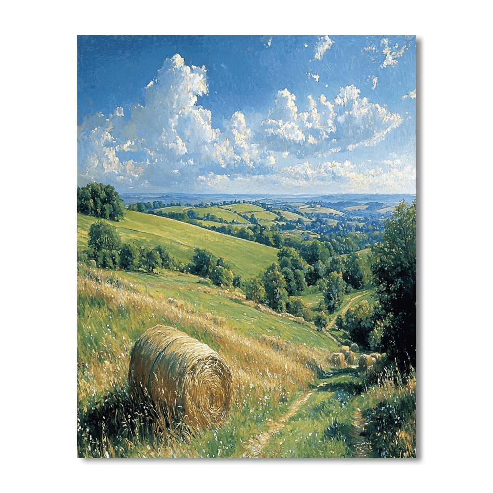John Constable Inspired Rustic Countryside Scene  Paint By Numbers Kits