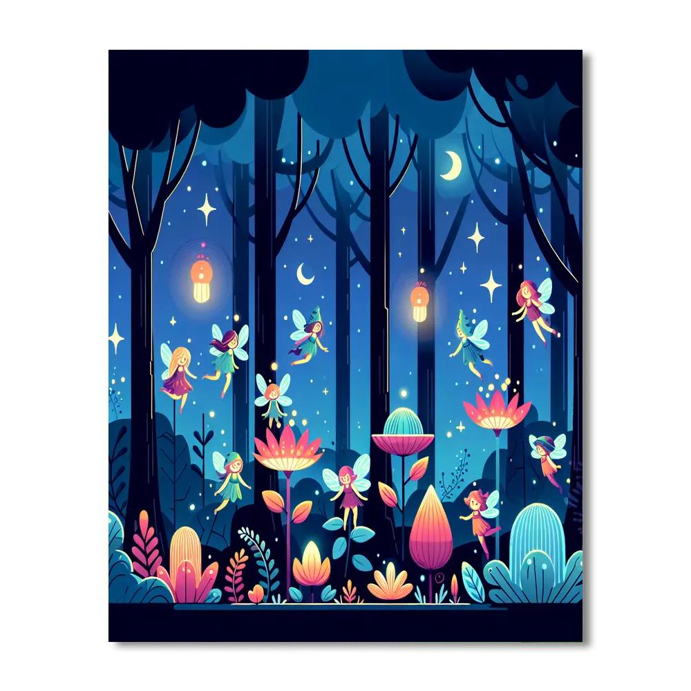 Mystic Fairy Grove Number Painting