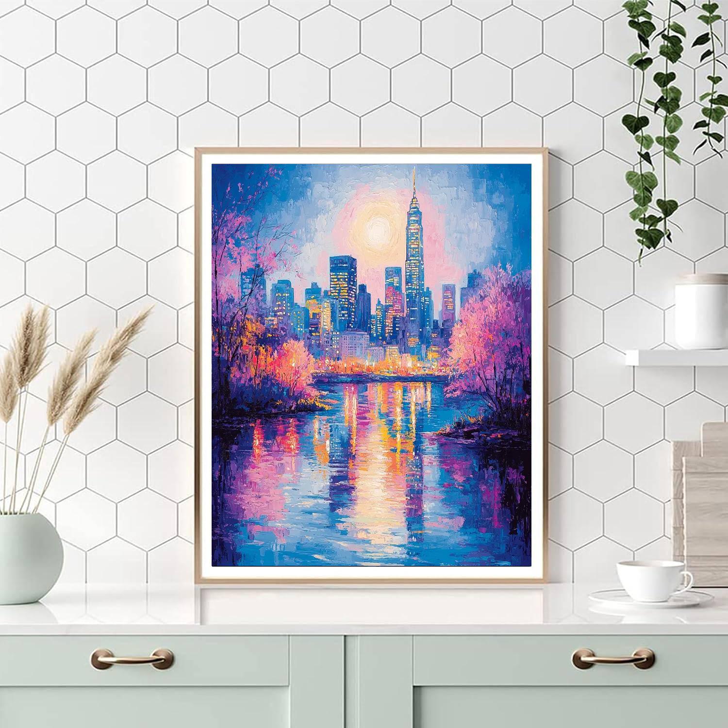 Claude Monet Inspired City Skylines Through Monet's Eyes  Paint By Number