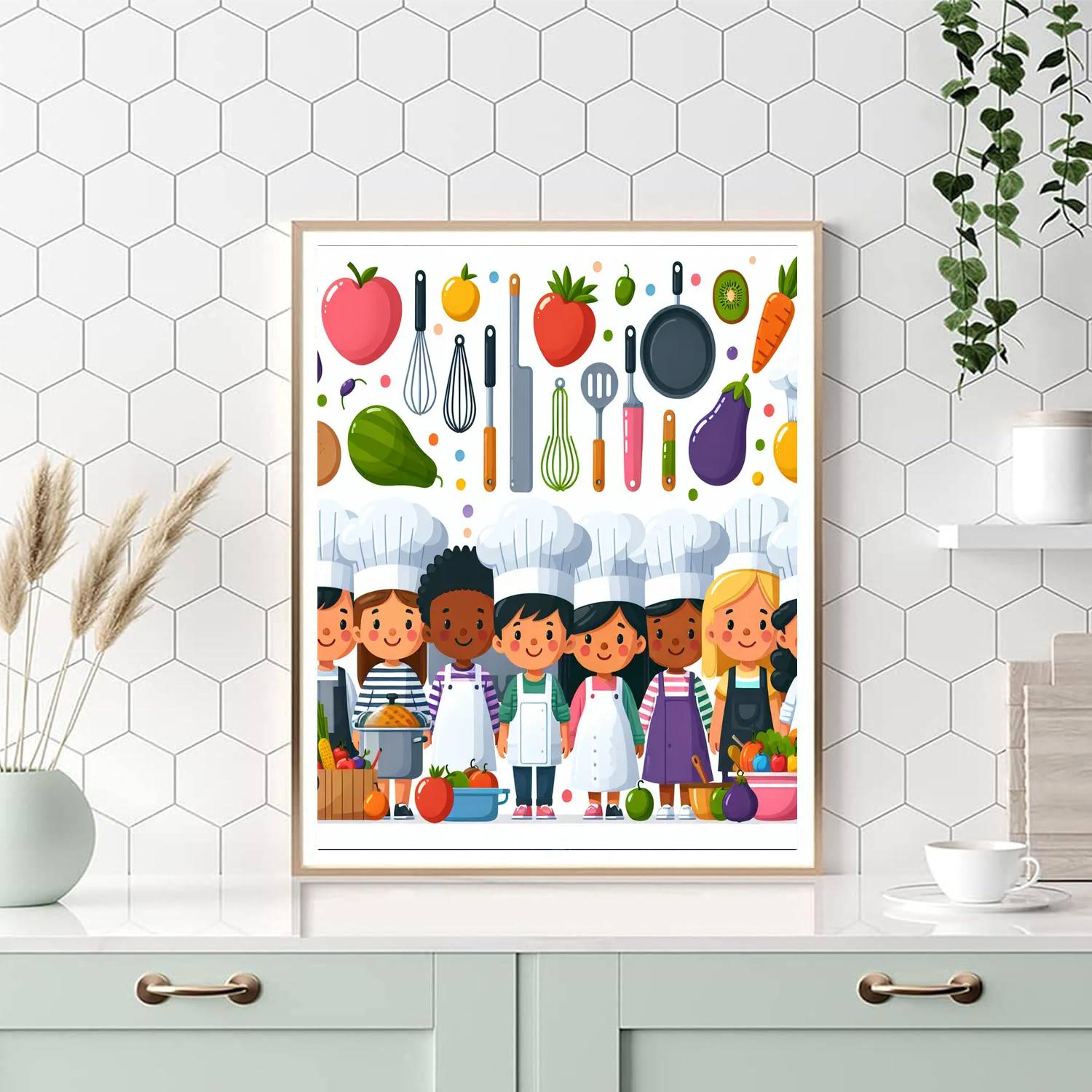 Culinary Kids Kitchen DIY Paint By Numbers