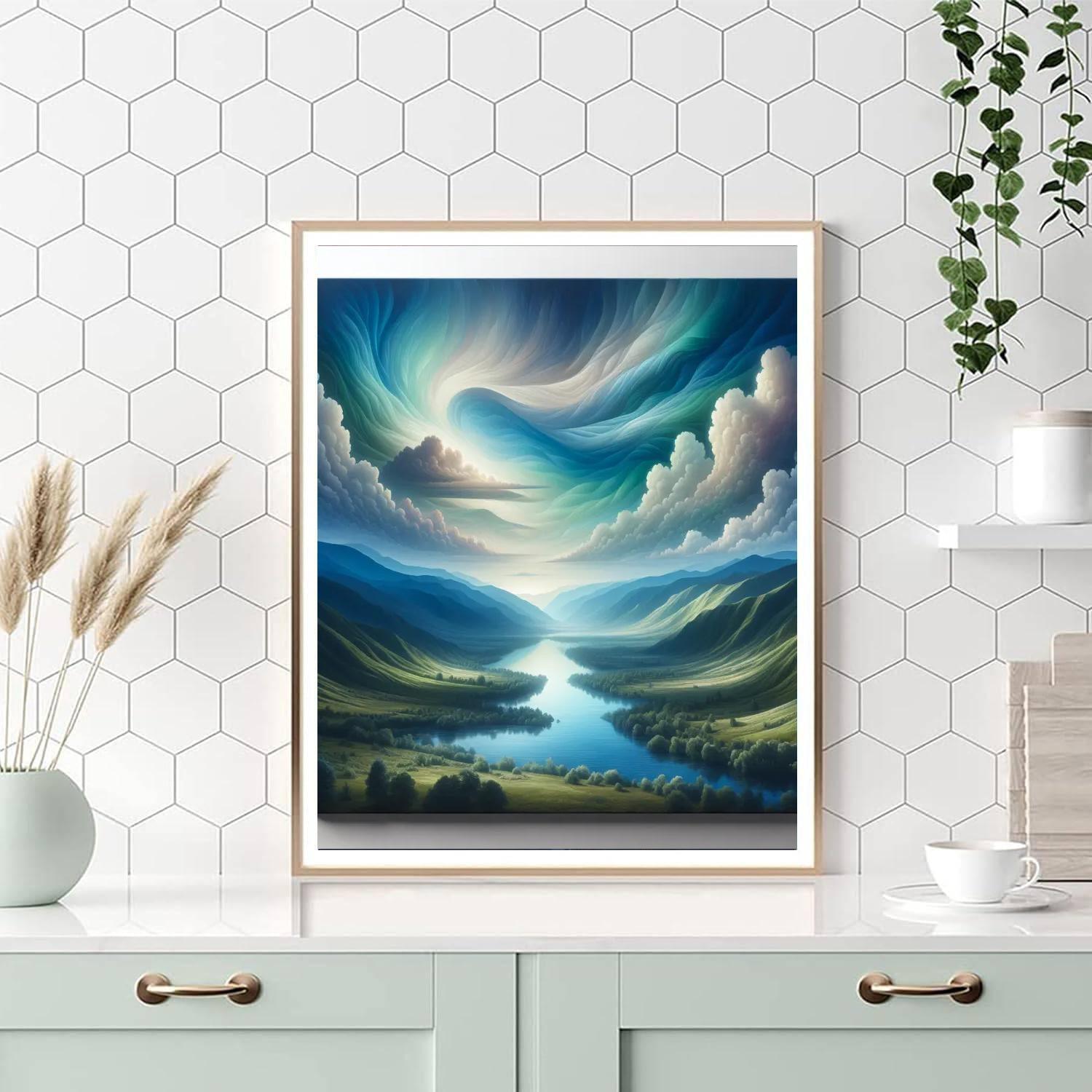 Serenity In The Valley Numbered Painting Kits