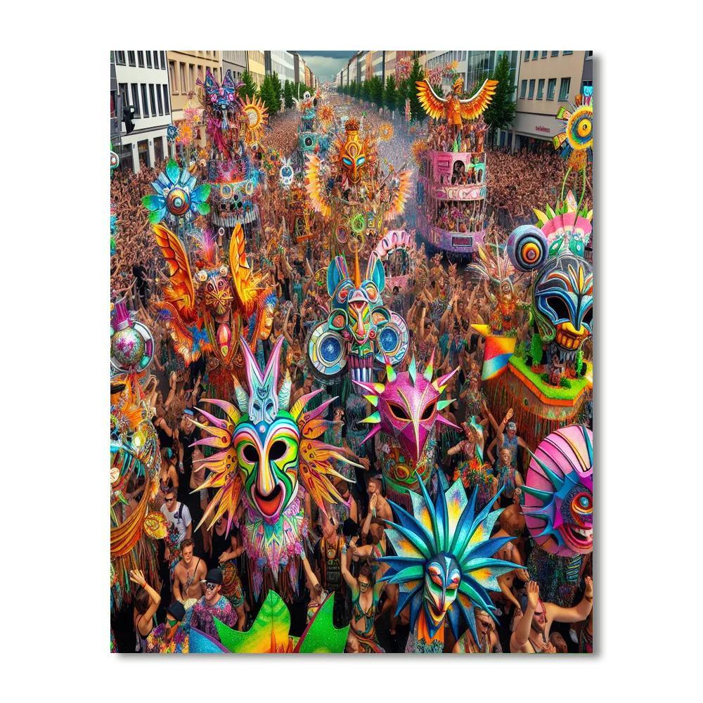 Love Parade - Berlin Painting By Numbers Kit