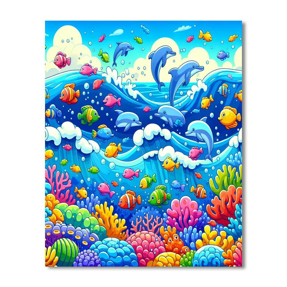Adventurous Ocean Quest Number Painting