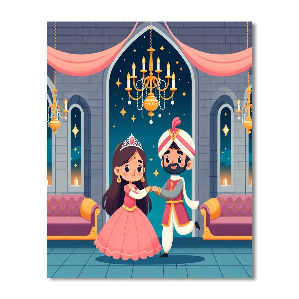 Castle Fairy Tale Ball Painting By Numbers Kit