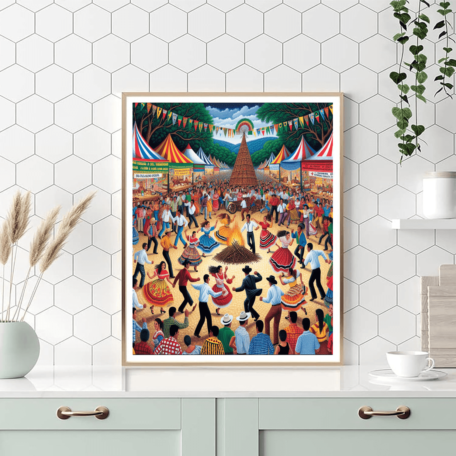 Matsuri De São João - Brazil Number Painting