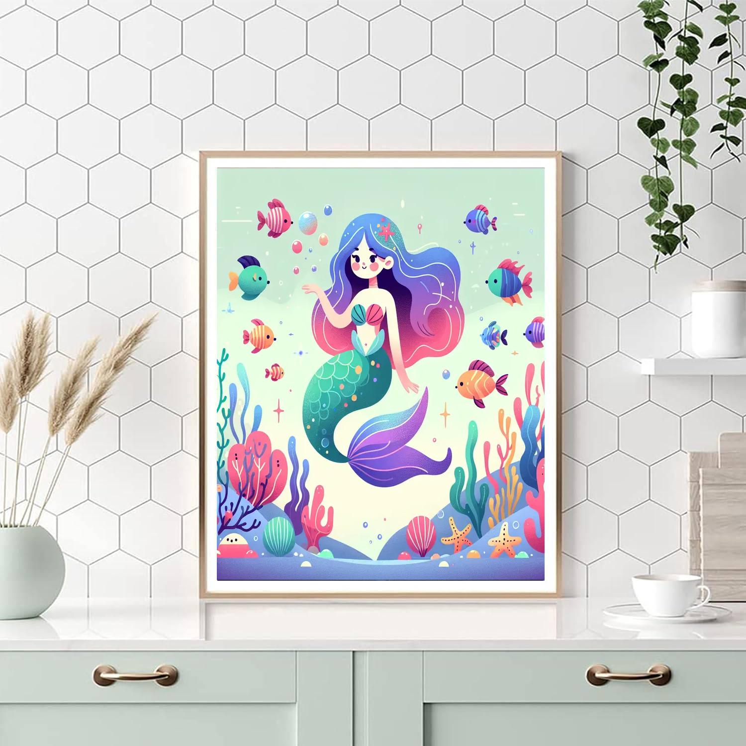 Mystical Mermaid Magic Paint By Color