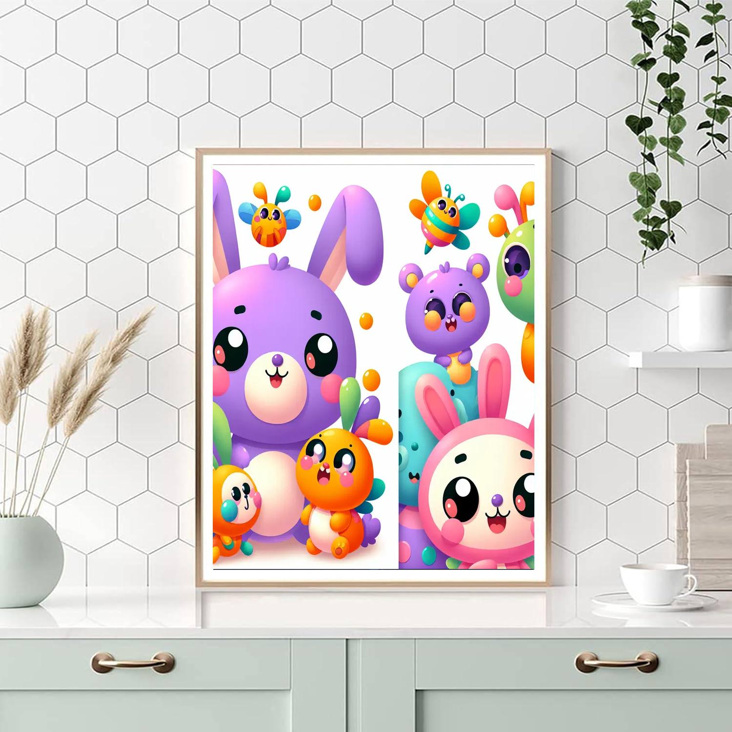 Cute Creatures Numbered Painting Kits