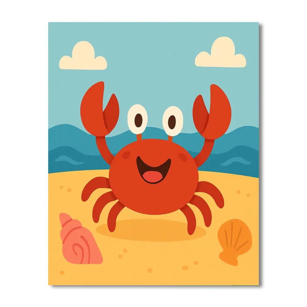 Funny Crab Paint By Color