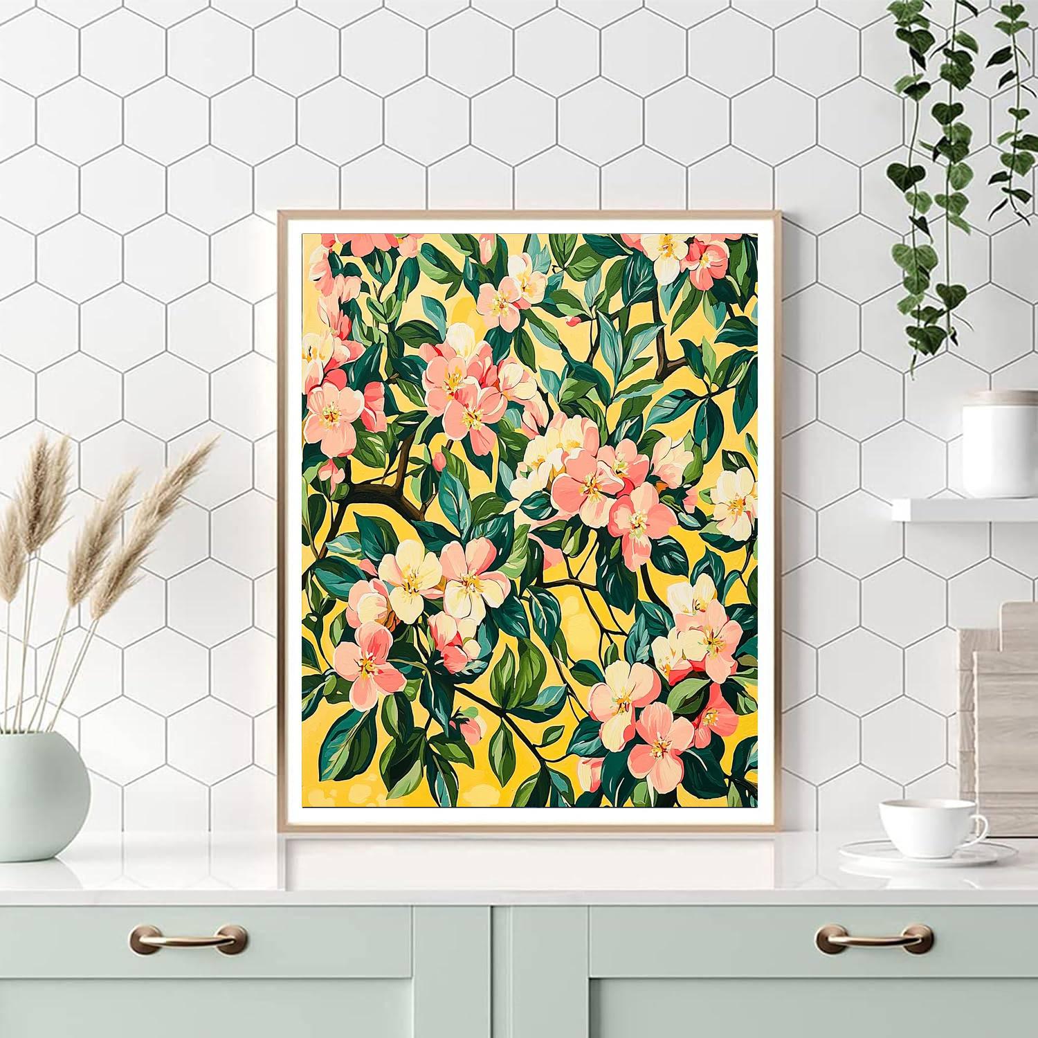 Nandalal Bose Inspired Blossoming Song Of Spring  Painting Number Kit