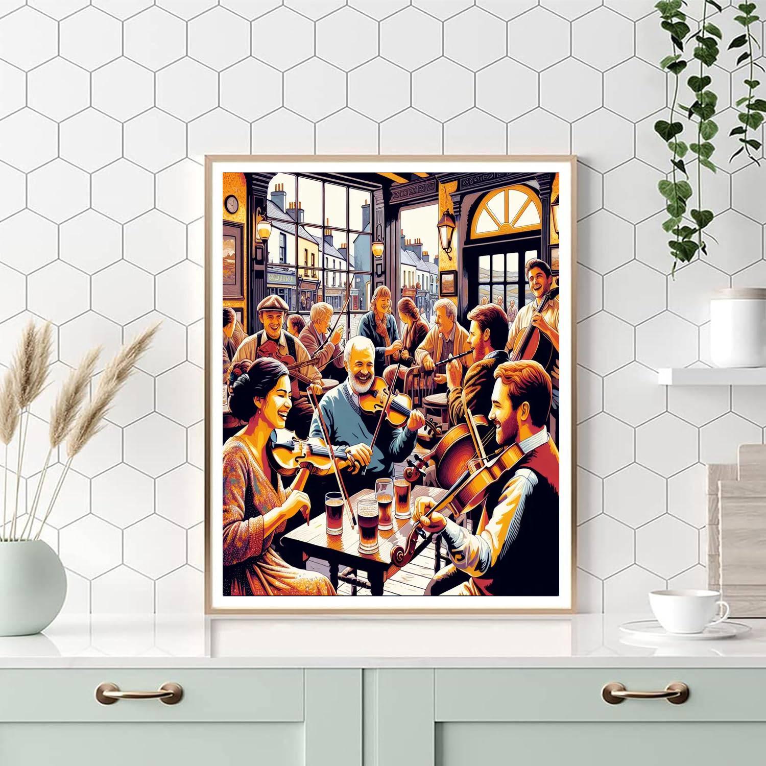 Ennis International Traditional Music Festival - Ireland DIY Paint By Numbers