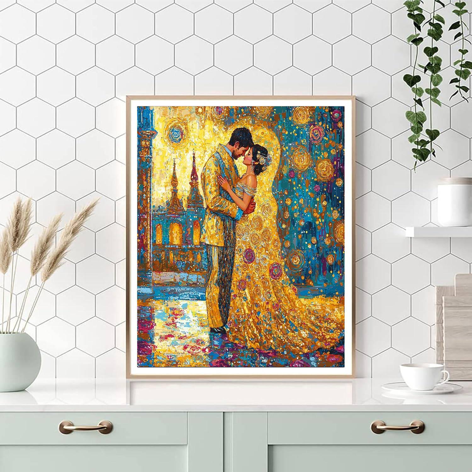 Gustav Klimt's The Kiss Paint By Number