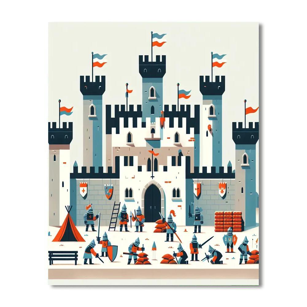 Castle Siege Adventure Paint By Numbers Kits