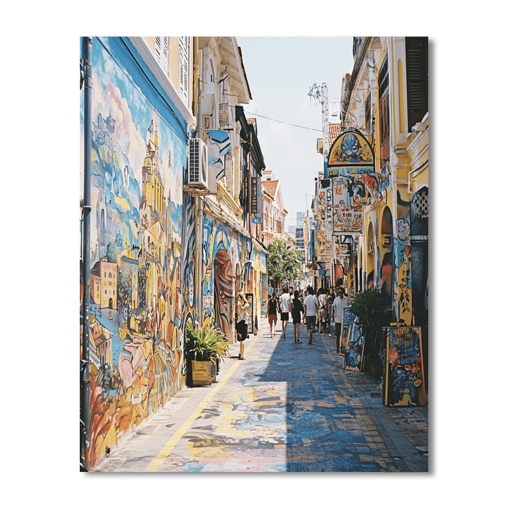 Penang Street Art - George Town Paint By Numbers Kits