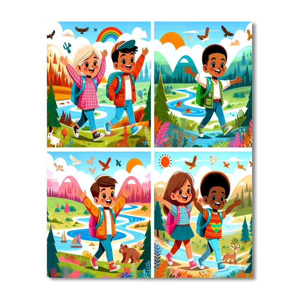 Nature Explorer's Journey Number Painting