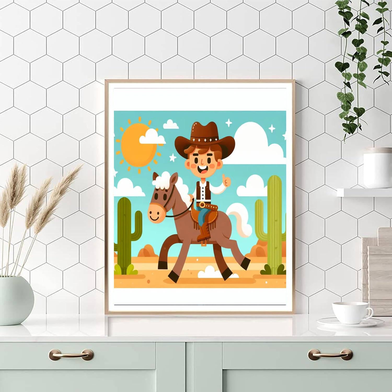 Playful Wild West DIY Paint By Numbers