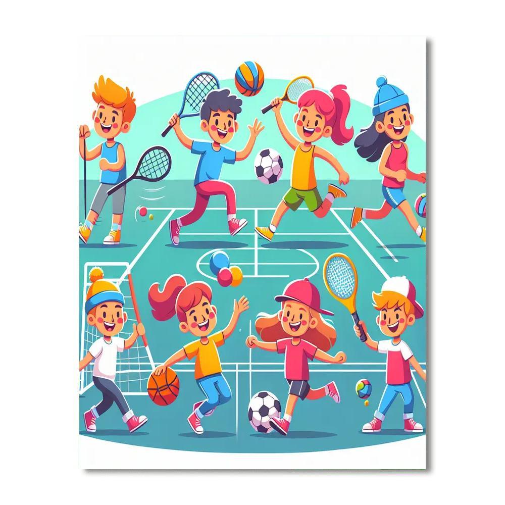 Fantasy Sports Paint By Numbers Kits