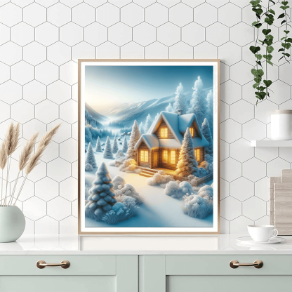Warm Cozy Cabin Paint By Numbers
