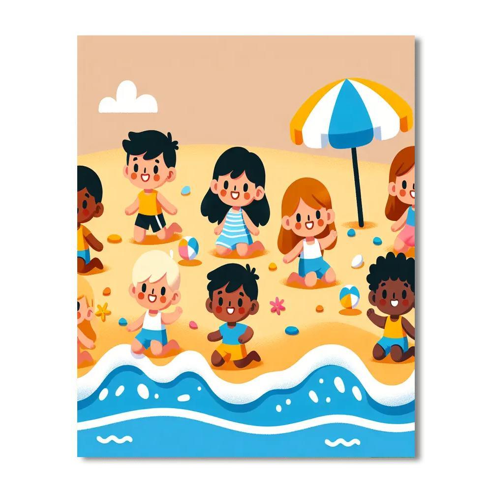 Summer Beach Bonanza Paint By Color