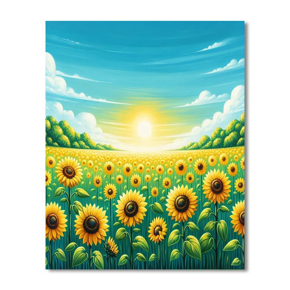 Sunflower Bliss Paint By Numbers