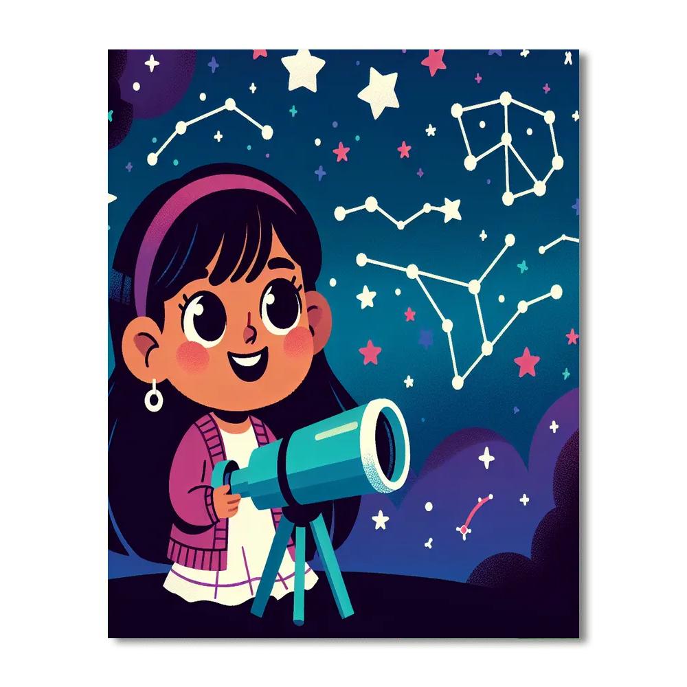 Little Astronomer Number Painting