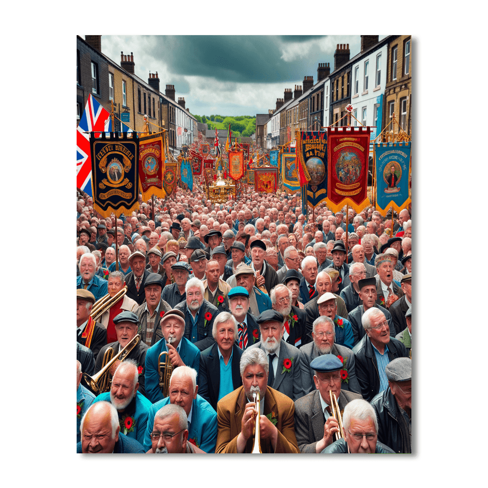 Durham Miners Gala - Durham, Uk Paint By Color