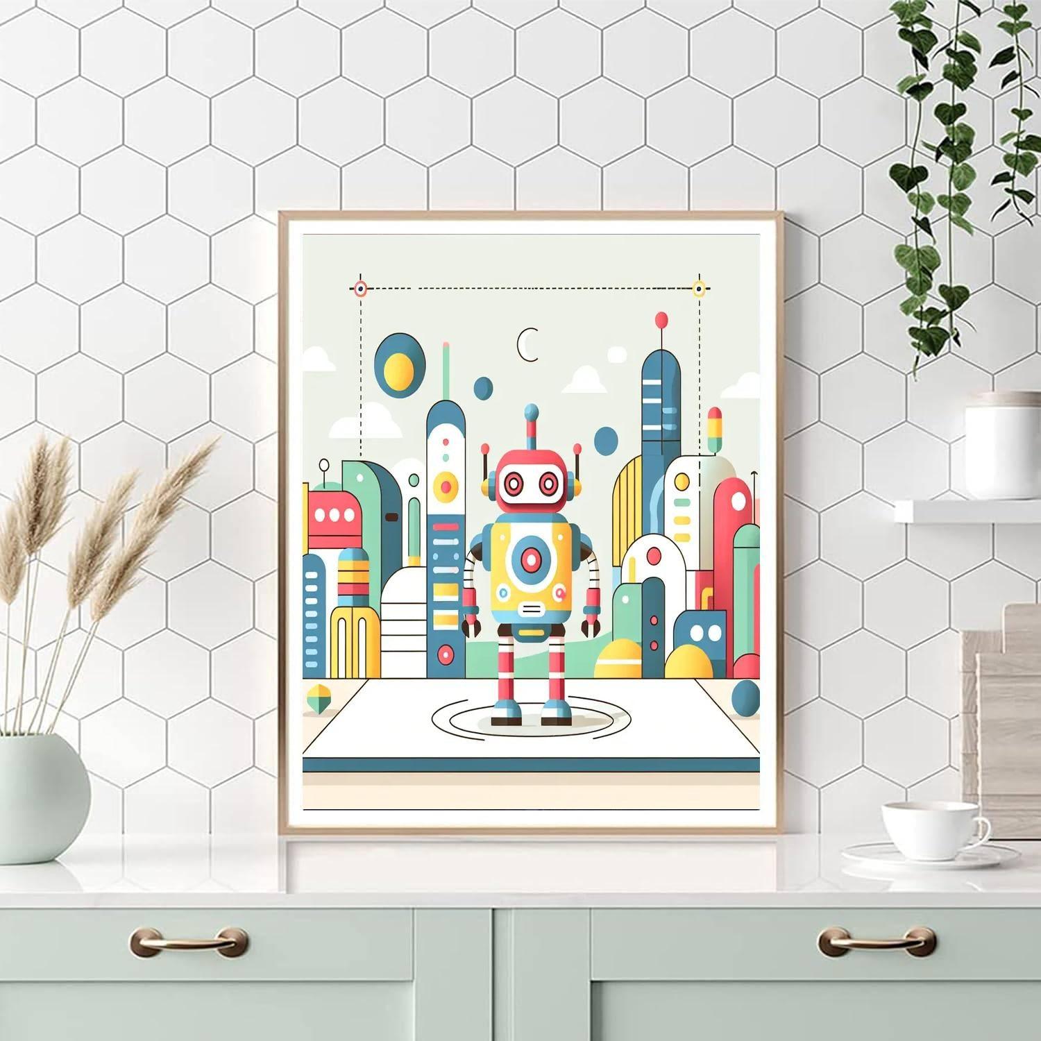 Futuristic Fantasy DIY Paint By Numbers