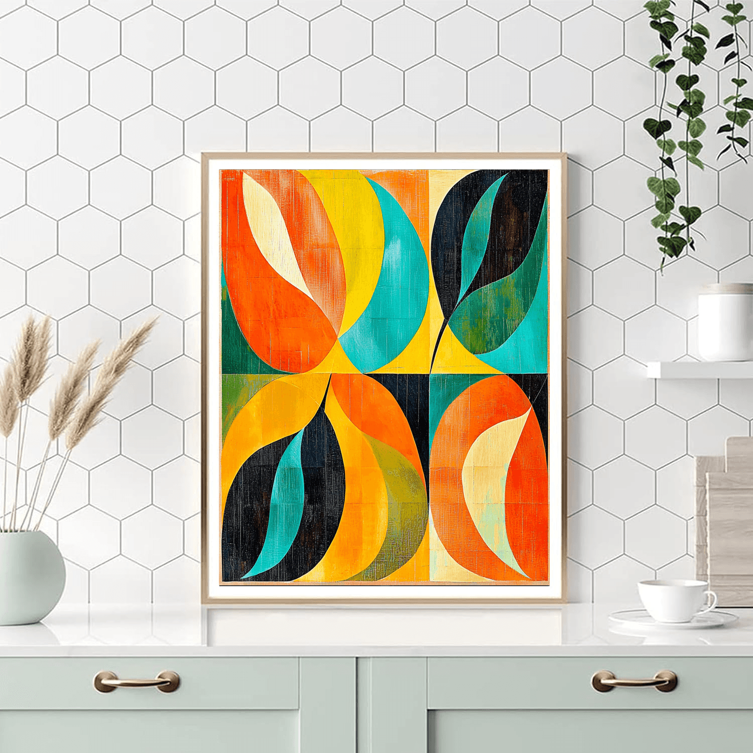 Matisse Inspired Abstract Flow  Numbered Painting Kits